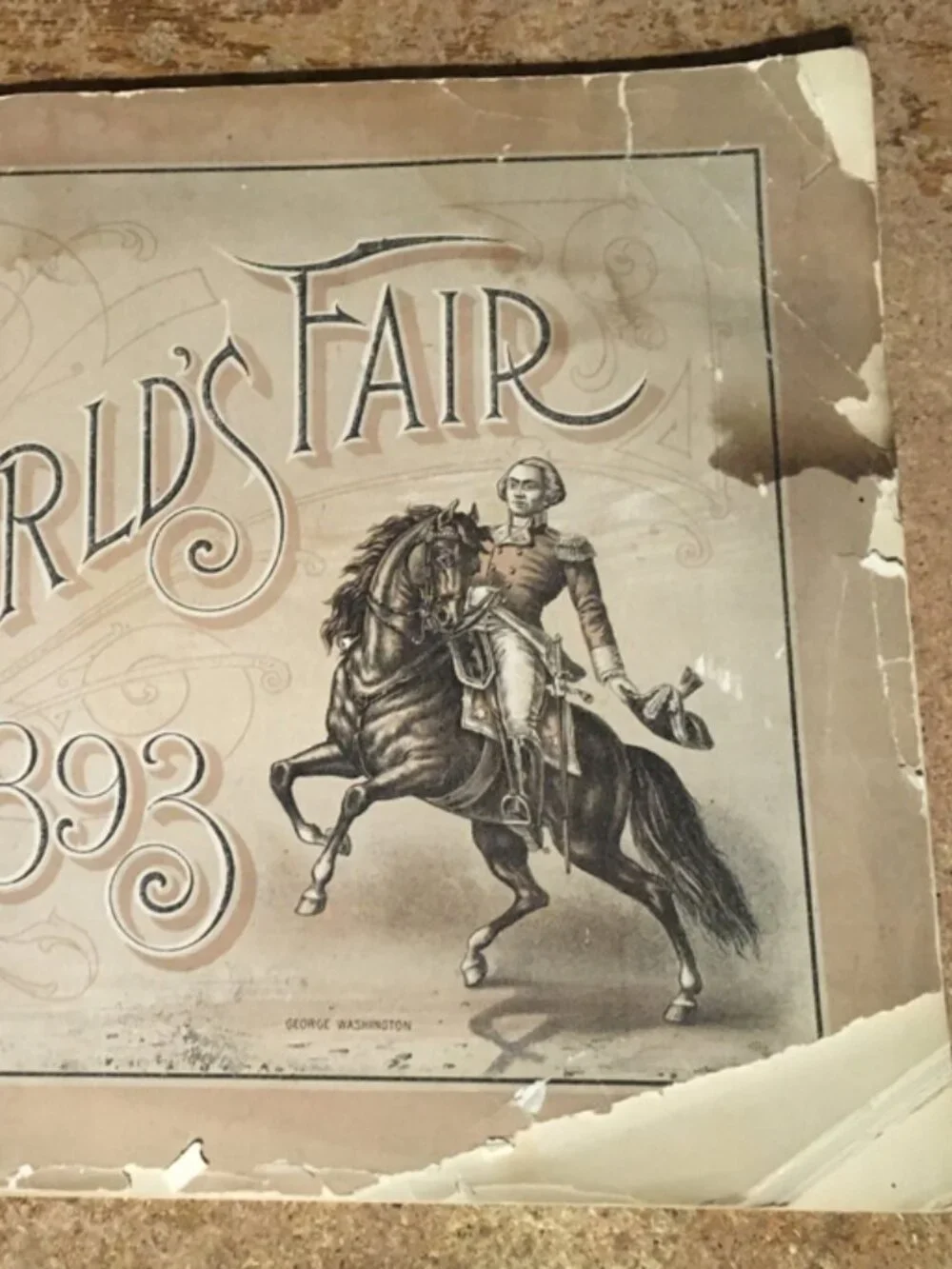 THE WORLD'S FAIR 1893 COLUMBUS WASHINGTON BOOK